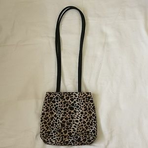 Liz Claiborne cheetah print purse w/ long straps